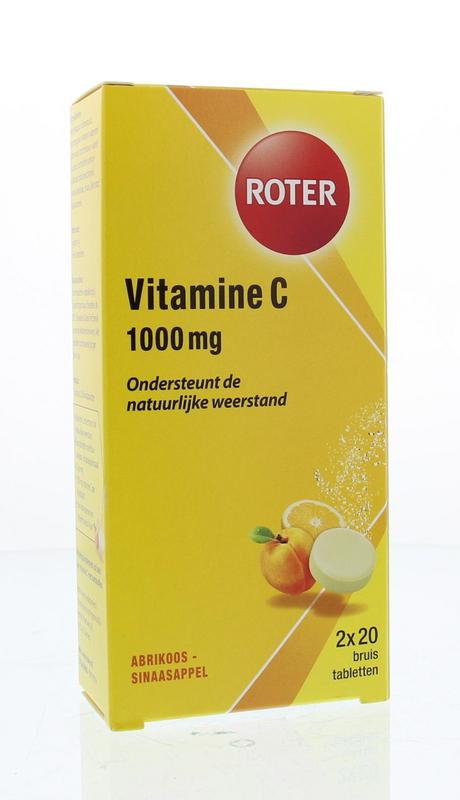 Roter Vitamin C effervescent tablet 1000 mg apricot/orange duo