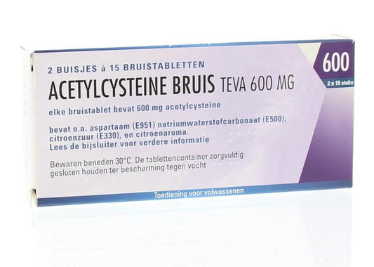 Teva Acetylcysteine 600 mg Effervescent