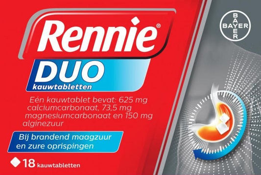 Rennie Duo 18 Chewable Tablets